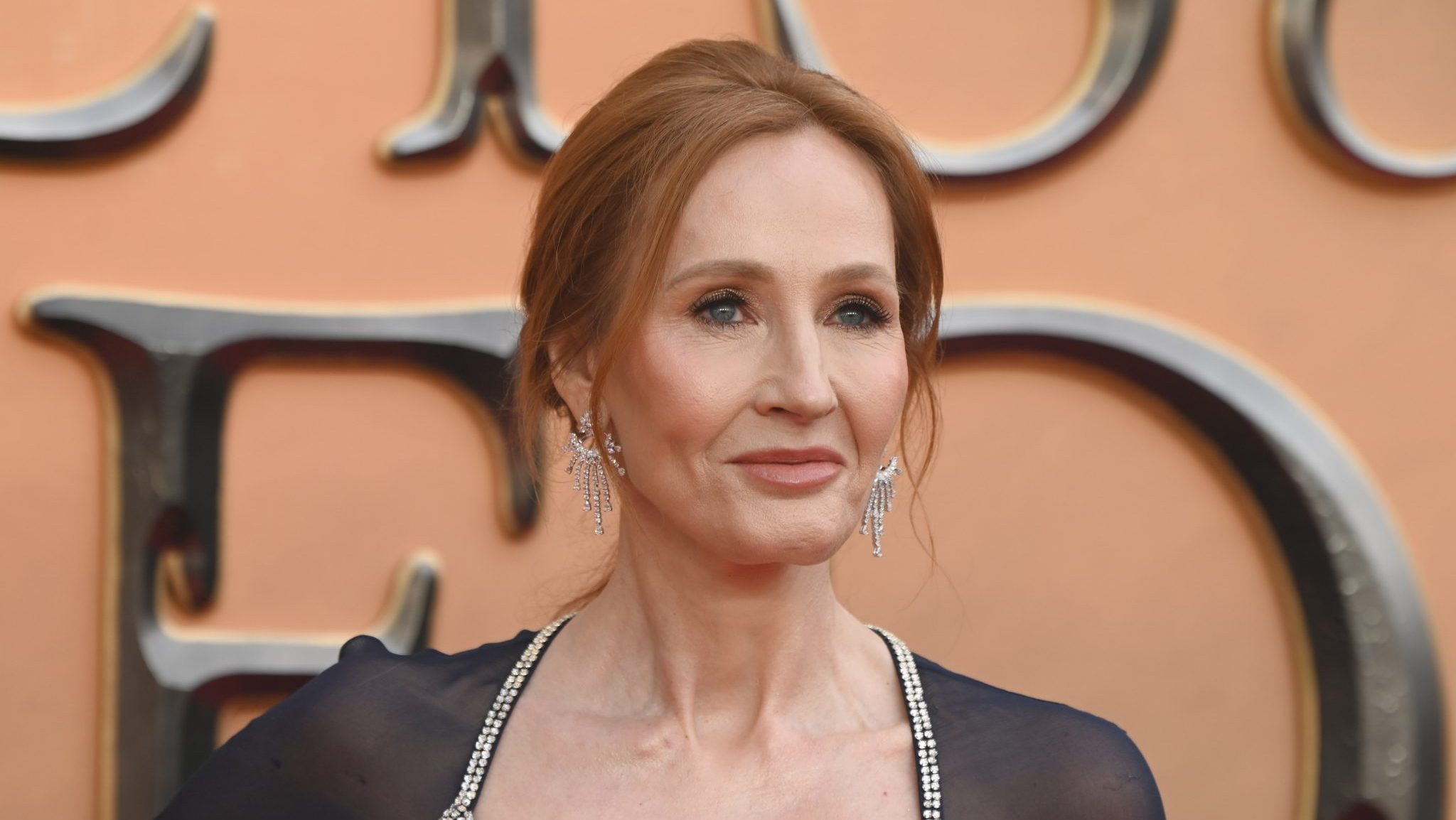 .K. Rowling arrives at the "Fantastic Beasts: The Secret of Dumbledore" world premiere at The Royal Festival Hall on March 29, 2022 in London, England.
