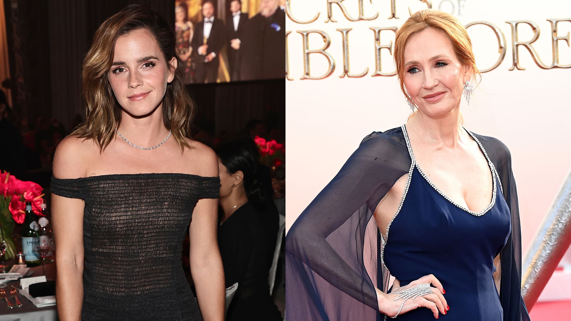 JK Rowling and Emma Watson