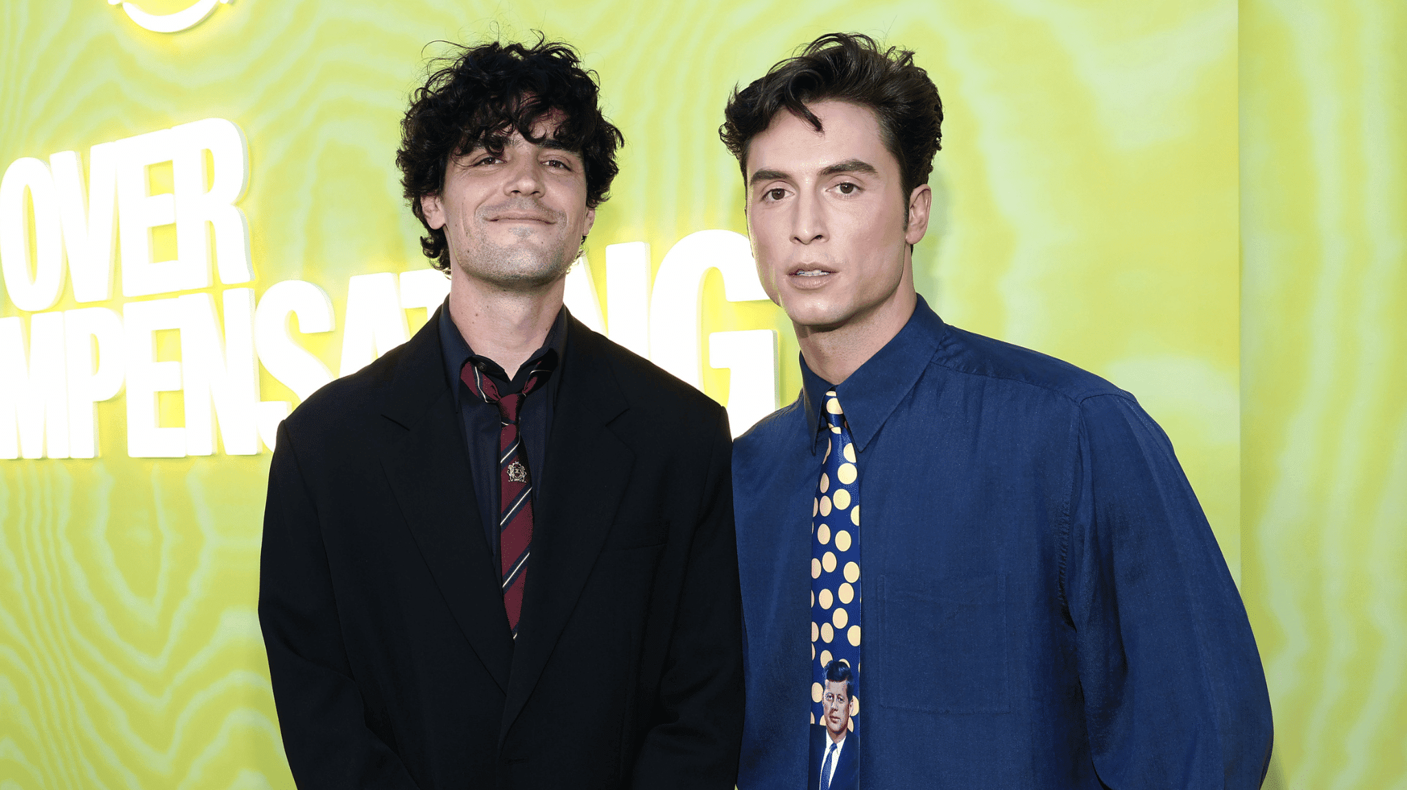 LOS ANGELES, CALIFORNIA - MAY 14: (L-R) Terrence O'Connor and Benito Skinner attend the "Overcompensating" Screening And After-Party at Hollywood Palladium on May 14, 2025 in Los Angeles, California. (Photo by Tommaso Boddi/Getty Images for Prime Video)