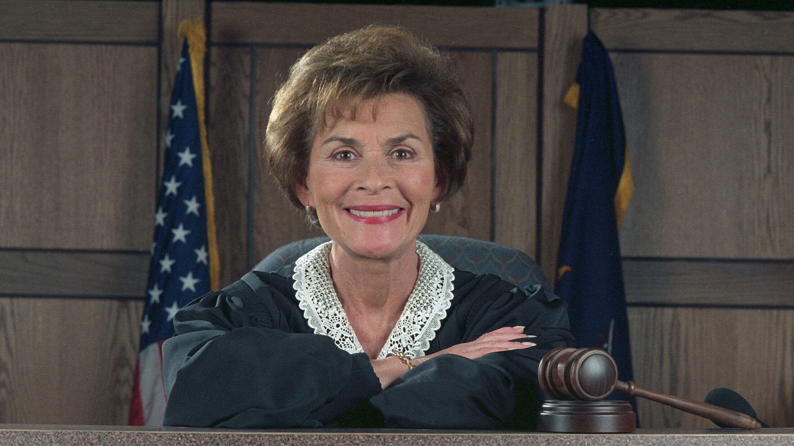 Judge Judy Sheindlin on the set of her television show, December 2, 1997 in Los Angeles, California.