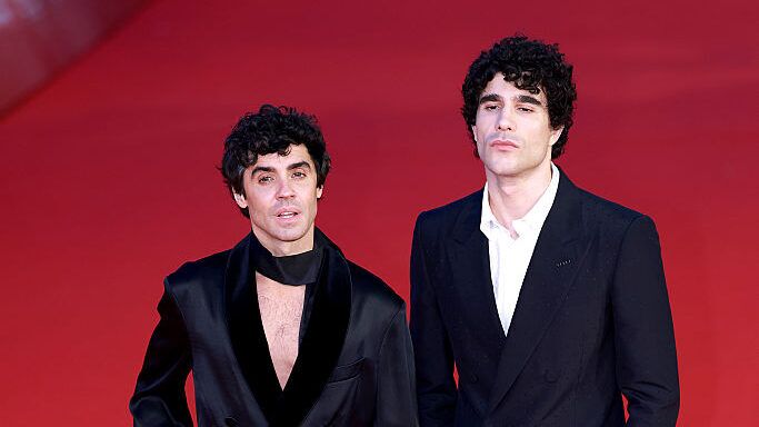 Javier Ambrossi and Javier Calvo on the red carpet for La Bola Negra at the Rome Film Festival