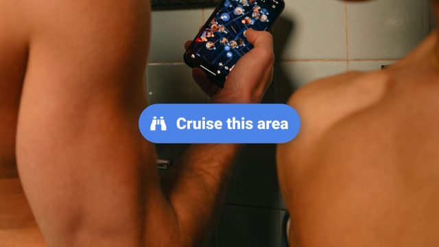 Fonctionnalité Sniffies « Croisière dans cette zone ».