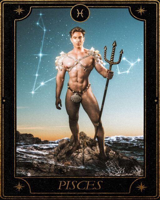 Le Queer Zodiac transforme l'astrologie en portraits queer intimes, fusionnant mythologie, mode et sensualité grâce à une collaboration LGBTQ+. Photo : Thomas Mundell