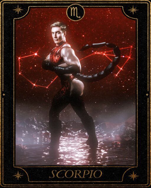 Le Queer Zodiac transforme l'astrologie en portraits queer intimes, fusionnant mythologie, mode et sensualité grâce à une collaboration LGBTQ+. Photo : Thomas Mundell