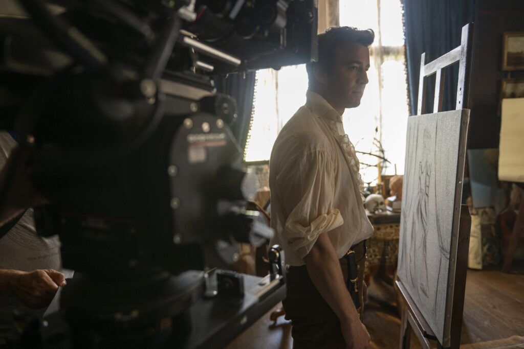 Bridgerton. Luke Thompson as Benedict Bridgerton in episode 403 of Bridgerton. Cr. Liam Daniel/Netflix © 2025