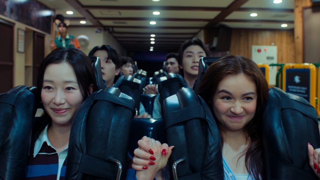 XO, Kitty. (Left to right) Jia Kim as Yuri Han and Anna Cathcart as Kitty Song Covey in XO episode 305, Kitty. Cr. Provided by Netflix © 2026