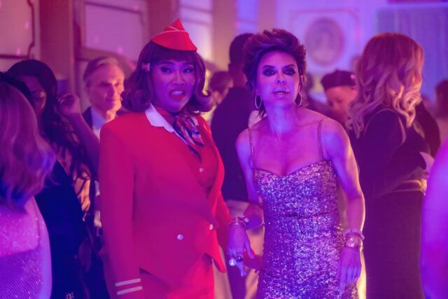 RuPaul plays the president in Stop That Train!, a drug-fueled action comedy with a twist of Drag Race favorites and wild disasters.