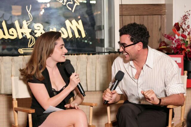 Dan Levy and Rachel Sennott hosted a lively Q&A at Max & Helen's in Los Angeles to preview their new Netflix comedy thriller The Big Mistake.