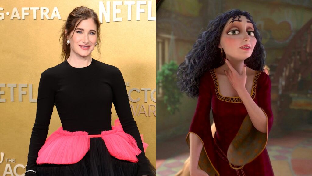Kathryn Hahn confirms she’ll play Mother Gothel in Disney’s live-action Tangled, starring Teagan Croft as Rapunzel and Milo Manheim as Flynn Rider.