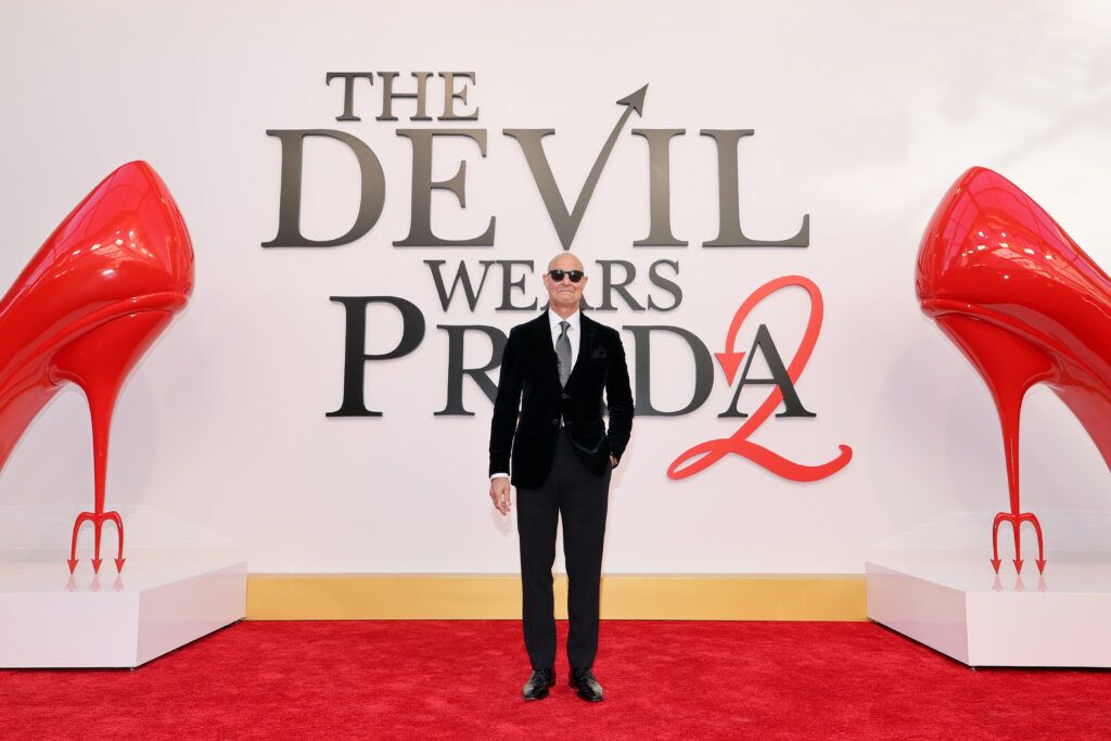Stanley Tucci attends the world premiere of The Devil Wears Prada 2 at Lincoln Center in New York, New York on April 20, 2026. (Photo by Mike Coppola/Getty Images for 20th Century Studios)