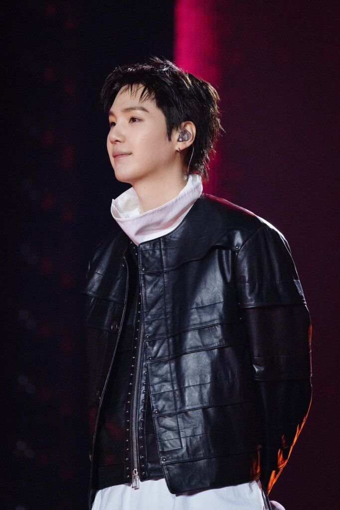 SUGA au BTS The Comeback Live | Arirang sur la place Gwanghwamun le 21 mars à Séoul, Corée / BIGHIT MUSIC ET NETFLIX © 2026