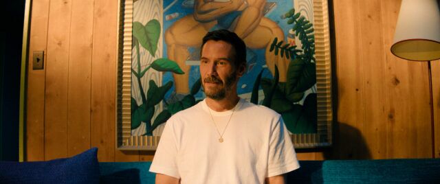 Keanu Reeves in "Outcome," now streaming on Apple TV.