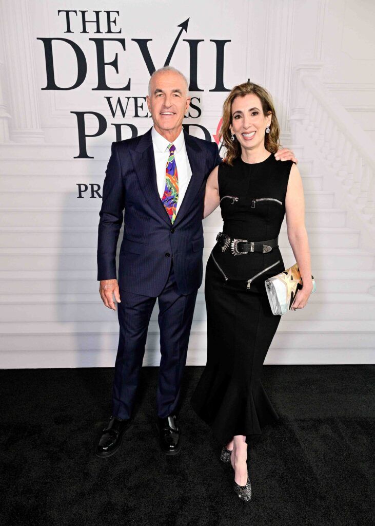 NEW YORK, NEW YORK - APRIL 20: (L-R) David Frankel and Aline Brosh McKenna attend the world premiere of The Devil Wears Prada 2 at Lincoln Center in New York, New York on April 20, 2026. (Photo by Eugene Gologursky/Getty Images for 20th Century Studios)
