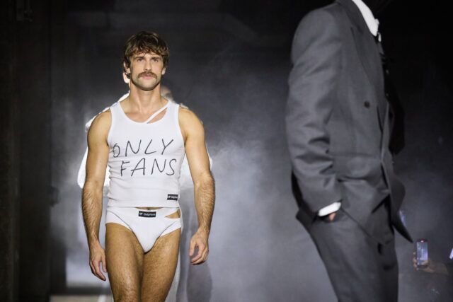 Designer LGN discusses joining OnlyFans, queer creative freedom, eroticism in fashion, and dressing Pedro Pascal in an exclusive Gayety interview.