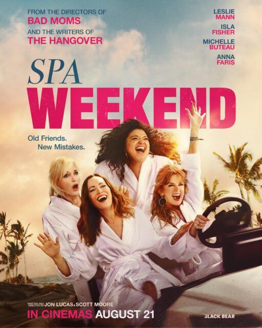 Leslie Mann, Isla Fisher, Michelle Buteau and Anna Faris trade self-care for total chaos in Spa Weekend.