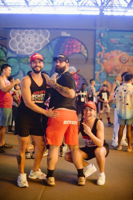 Participants at MPact Global Action’s Besoton Sidoso Internacional / International HIV Kiss-In