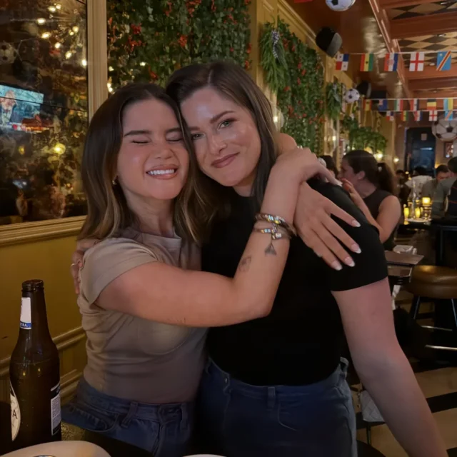 Maren Morris and Cassadee Pope fuel romance rumors with a kissing photo days after Morris attended Taylor Swift and Travis Kelce's wedding.