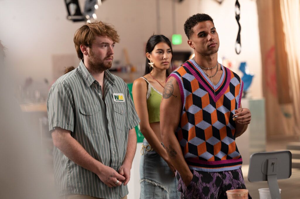 Cooper Hoffman and Mason Gooding in I WANT YOUR SEX, a Magnolia Pictures release. Photo courtesy of Magnolia Pictures.