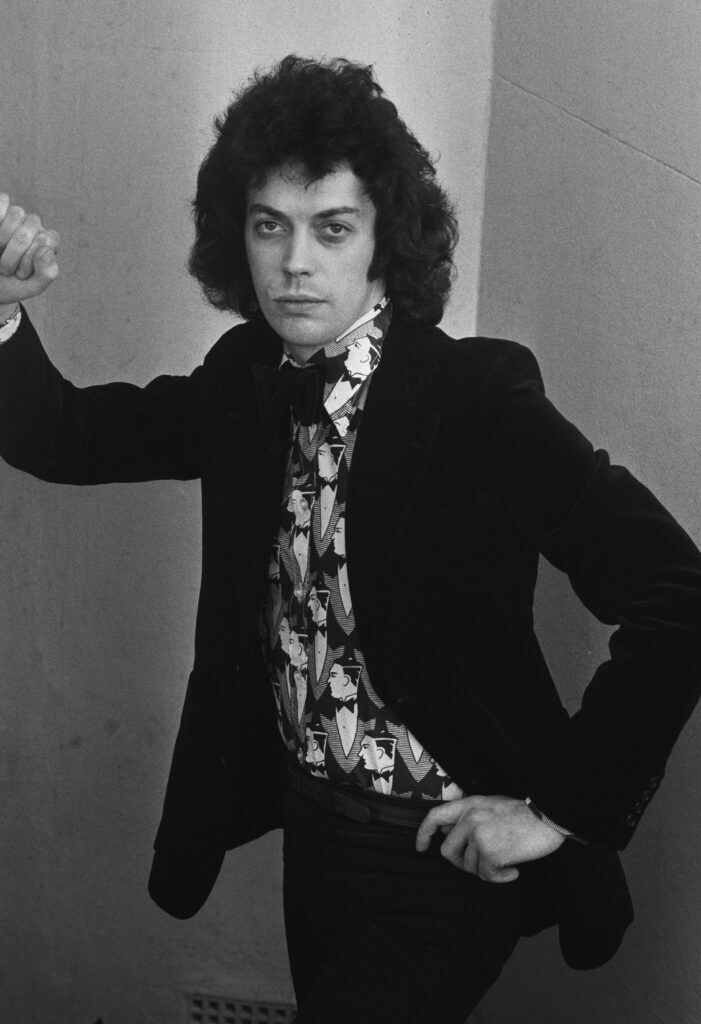 Acteur et chanteur anglais Tim Curry, Royaume-Uni, 23 janvier 1974. (Photo par Evening Standard/Hulton Archive/Getty Images)