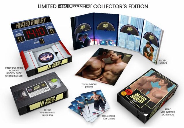 'Heated Rivalry' physical media arrives this fall with a retro 4K UHD Collector's Edition, exclusive featurettes, deleted scenes, and collectible physical gear.